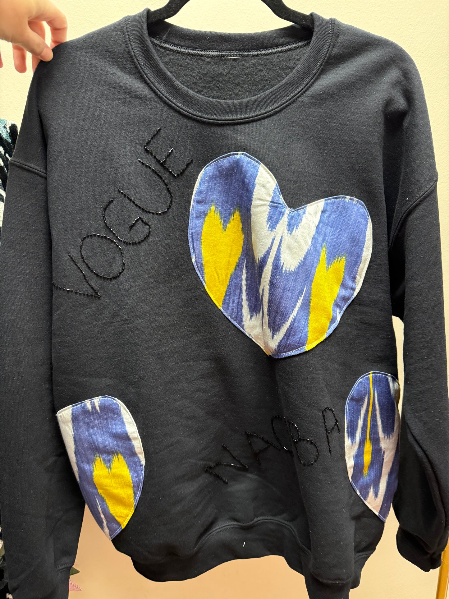 Heart chain sweatshirt